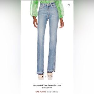 EB DENIM (REVOLVE) Unraveled Two Jeans - 30